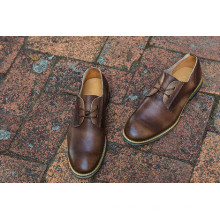 Brown Men Business Cowhide Shoes (NX 437)